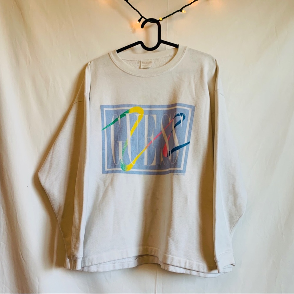 Rare 1989 Vintage Guess Marciano Crewneck